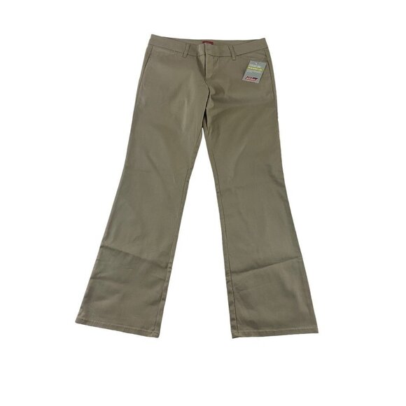 NWT Dickies Women's Slim Boot Leg Beige Pants - 17 - Picture 1 of 13